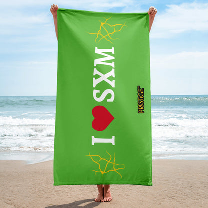 Serviette Prestige™ LOVE SXM Vert Pomme et Or - Prestige SXM