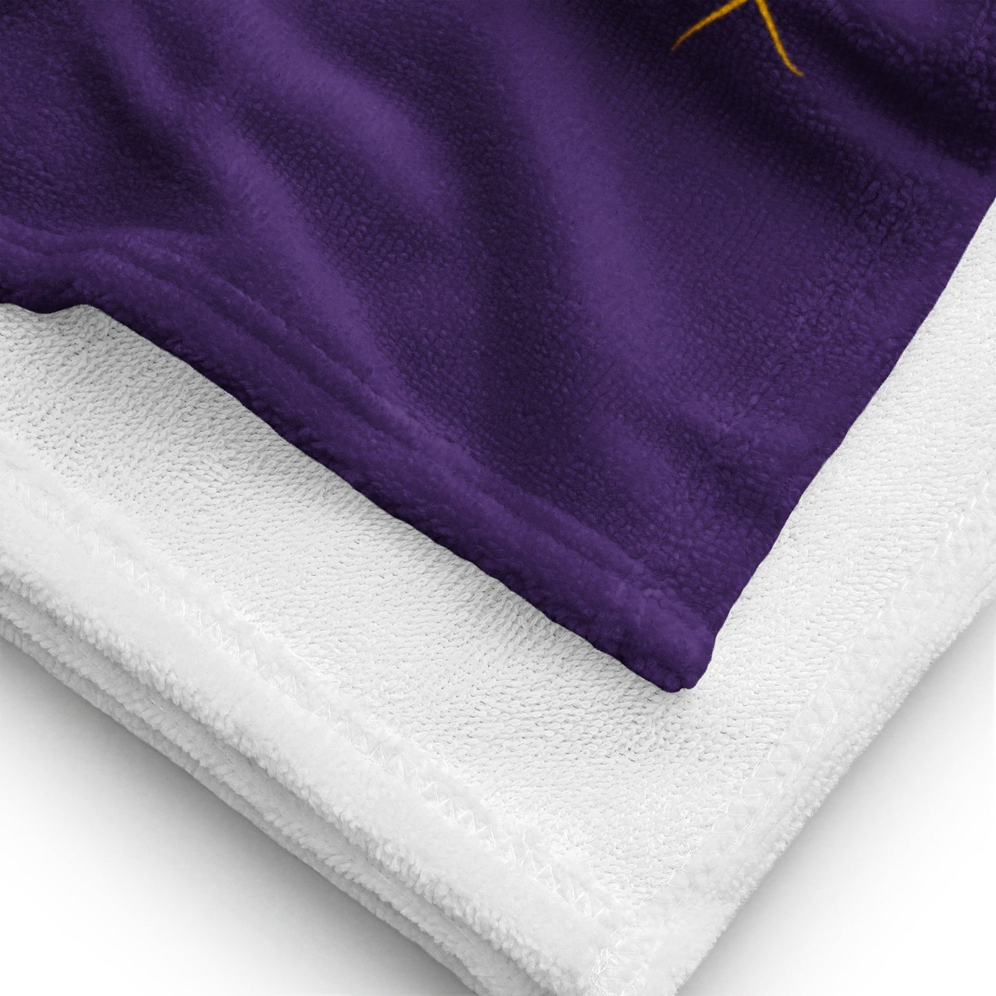 Serviette Prestige™ LOVE SXM Violet et Or - Prestige SXM