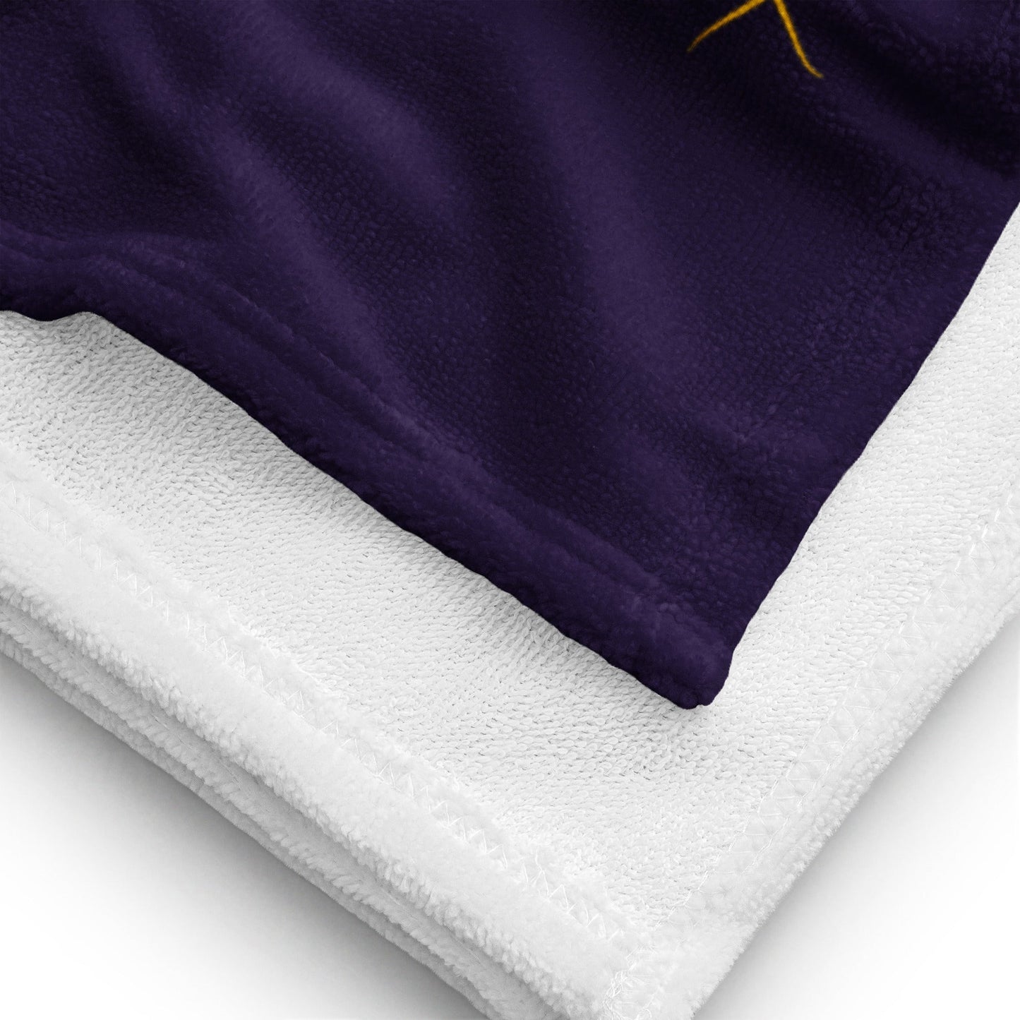 Serviette Prestige™ LOVE SXM Violet Tolopée et Or - Prestige SXM