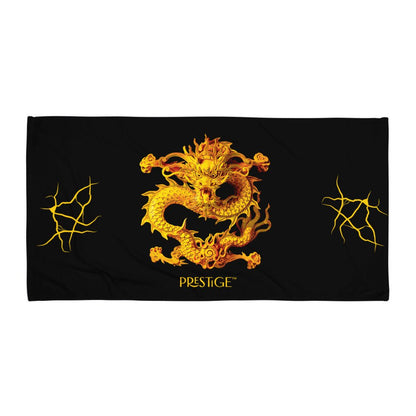 Serviette Prestige™ Noir et Or Dragon - Prestige SXM