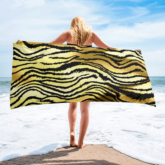 Serviette Prestige™ Tigre d'Or Gold Tiger Towel - Prestige SXM