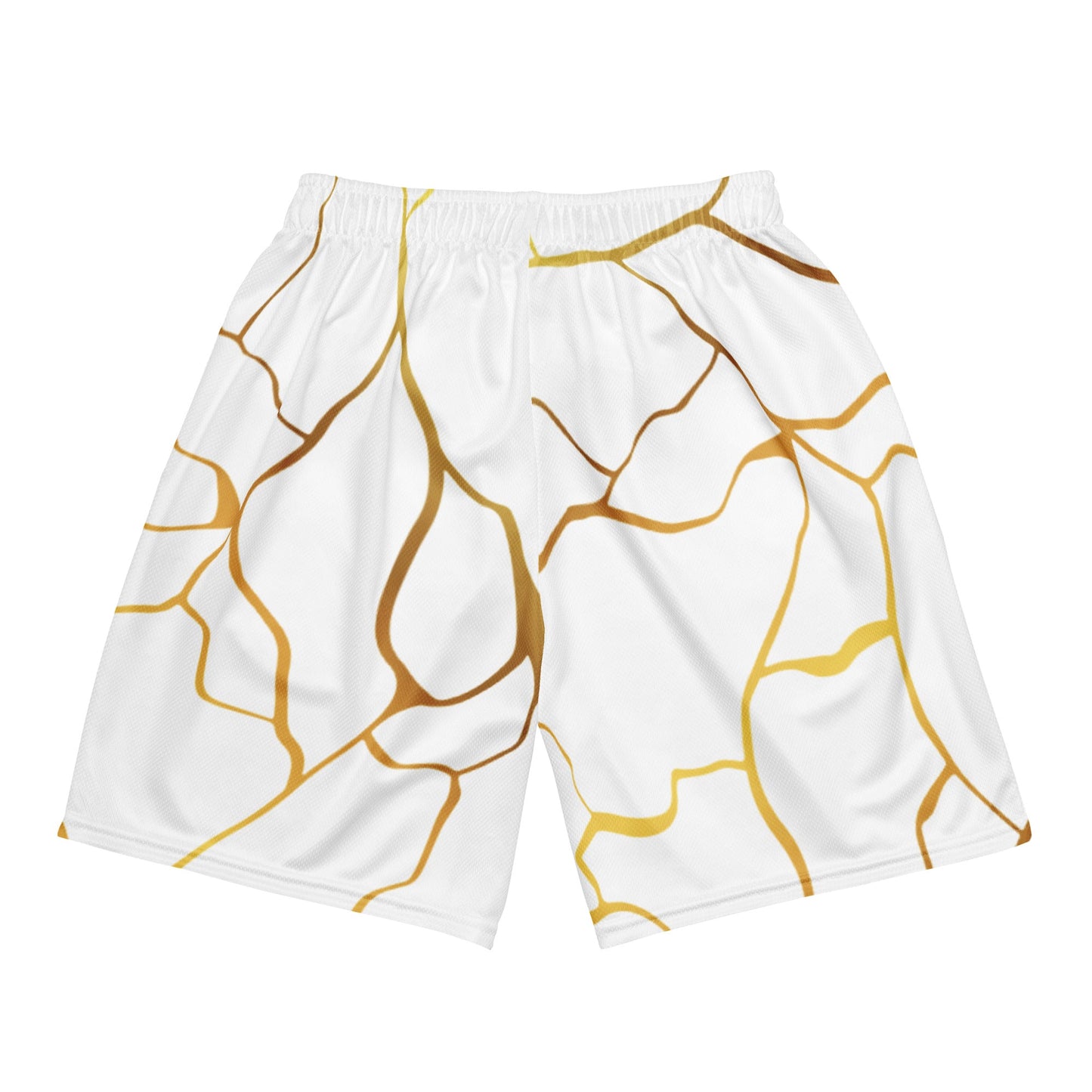 Short en maille unisexe Prestige™ Blanc & Or - Prestige SXM