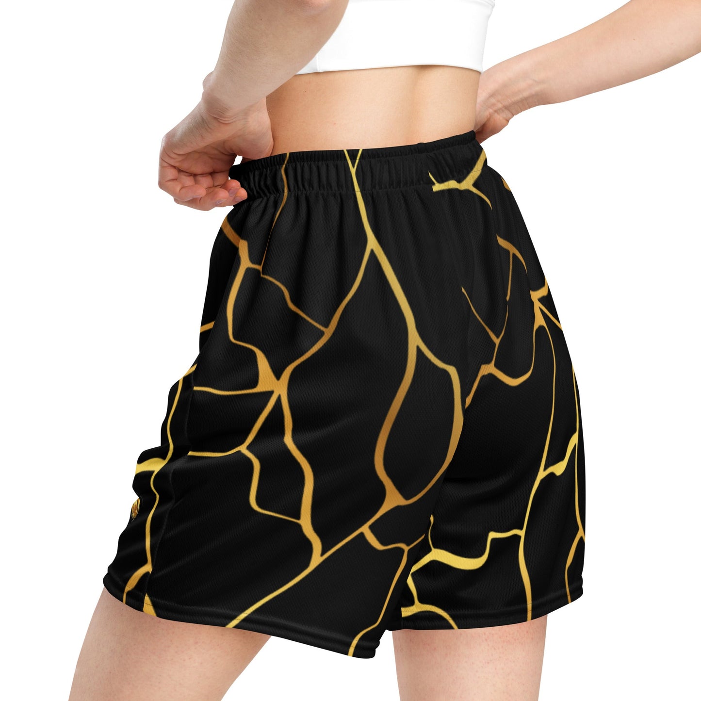 Short en maille unisexe Prestige™ Noir & Or Filament - Prestige SXM