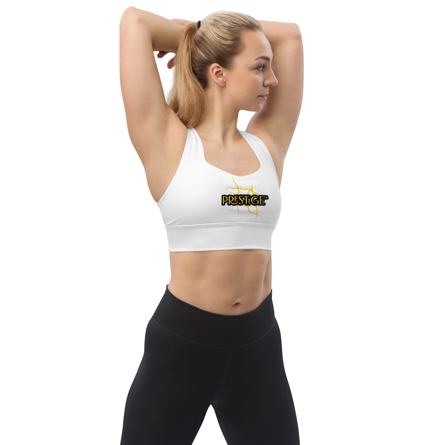 Soutien - gorge de sport longiligne Prestige™ "NEXT GEN" Blanc et Or - Prestige SXM