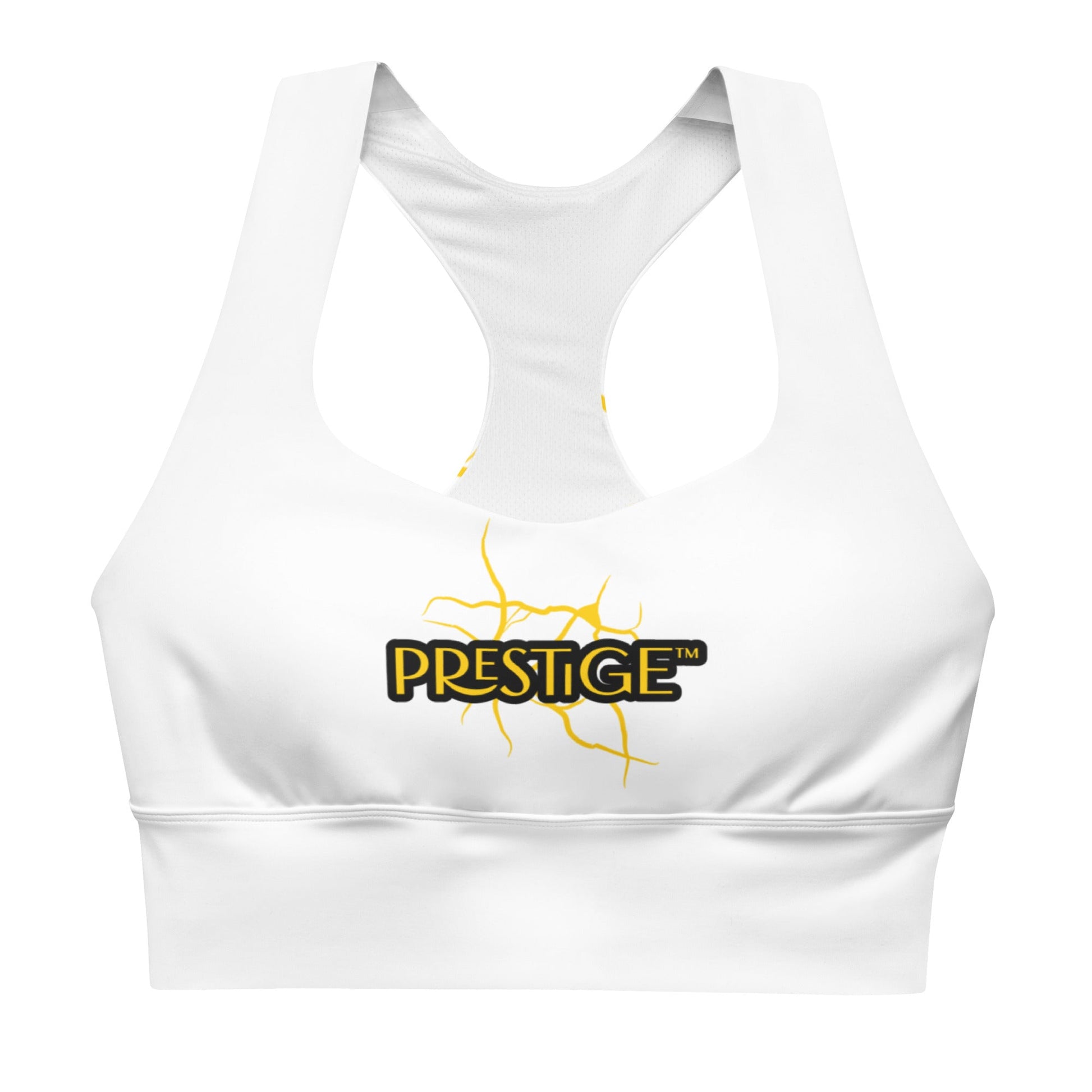 Soutien - gorge de sport longiligne Prestige™ "NEXT GEN" Blanc et Or - Prestige SXM