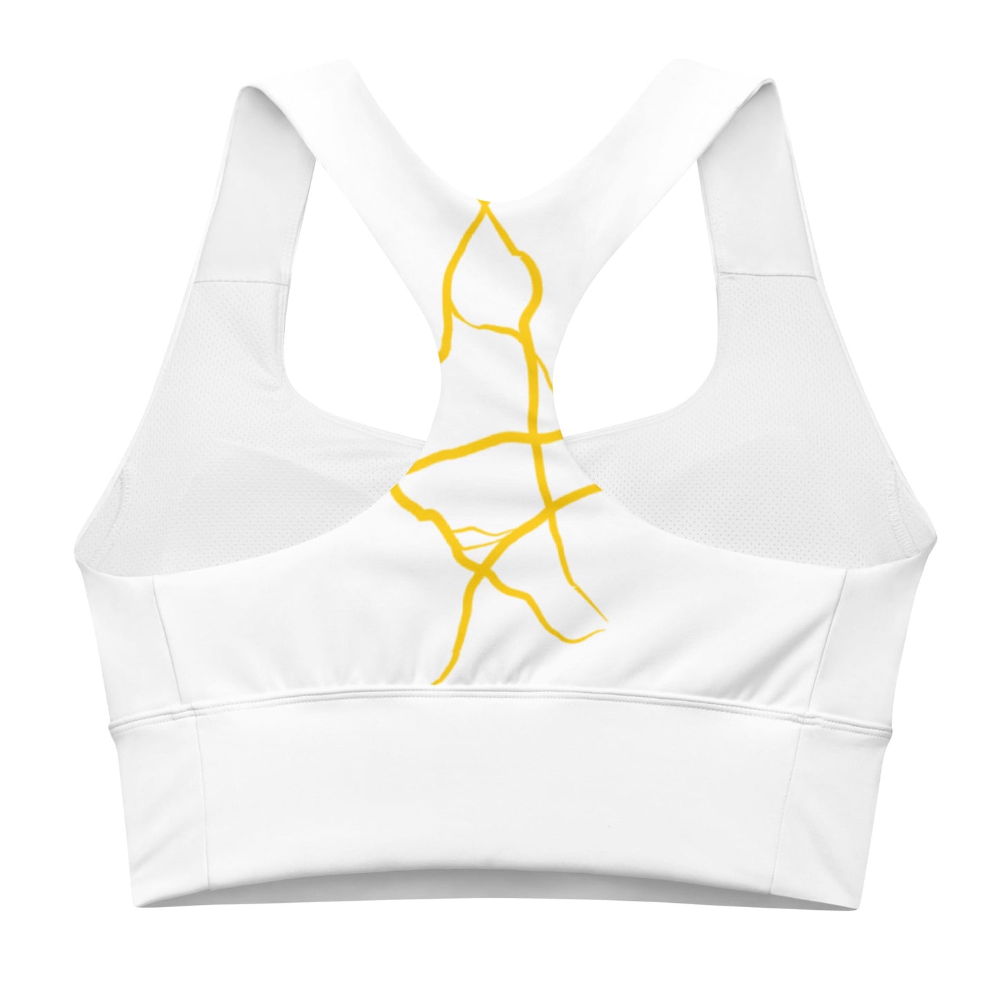 Soutien - gorge de sport longiligne Prestige™ "NEXT GEN" Blanc et Or - Prestige SXM