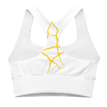 Soutien - gorge de sport longiligne Prestige™ "NEXT GEN" Blanc et Or - Prestige SXM