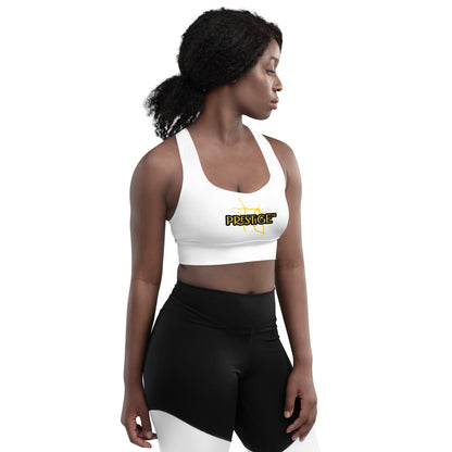 Soutien - gorge de sport longiligne Prestige™ "NEXT GEN" Blanc et Or - Prestige SXM