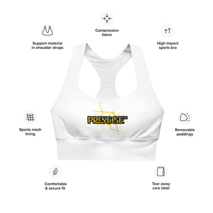 Soutien - gorge de sport longiligne Prestige™ "NEXT GEN" Blanc et Or - Prestige SXM