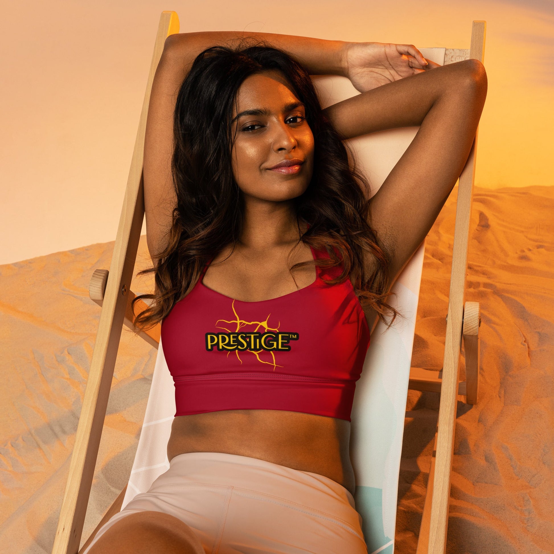 Soutien - gorge de sport longiligne Prestige™ "NEXT GEN" Vin et Or - Prestige SXM