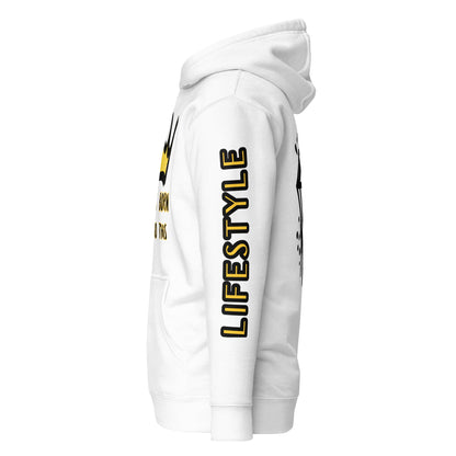 Sweat à Capuche Unisexe Prestige™ Blanc "I WAS BORN TO DO THIS" - Prestige SXM