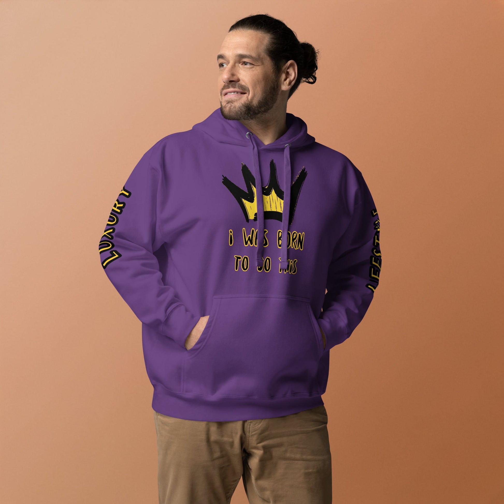 Sweat à Capuche Unisexe Prestige™ Violet "I WAS BORN TO DO THIS" - Prestige SXM