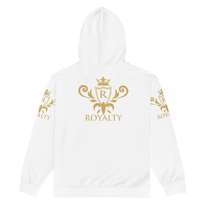 Sweat à capuche zippé unisexe Prestige™ Blanc & Or KING - Prestige SXM