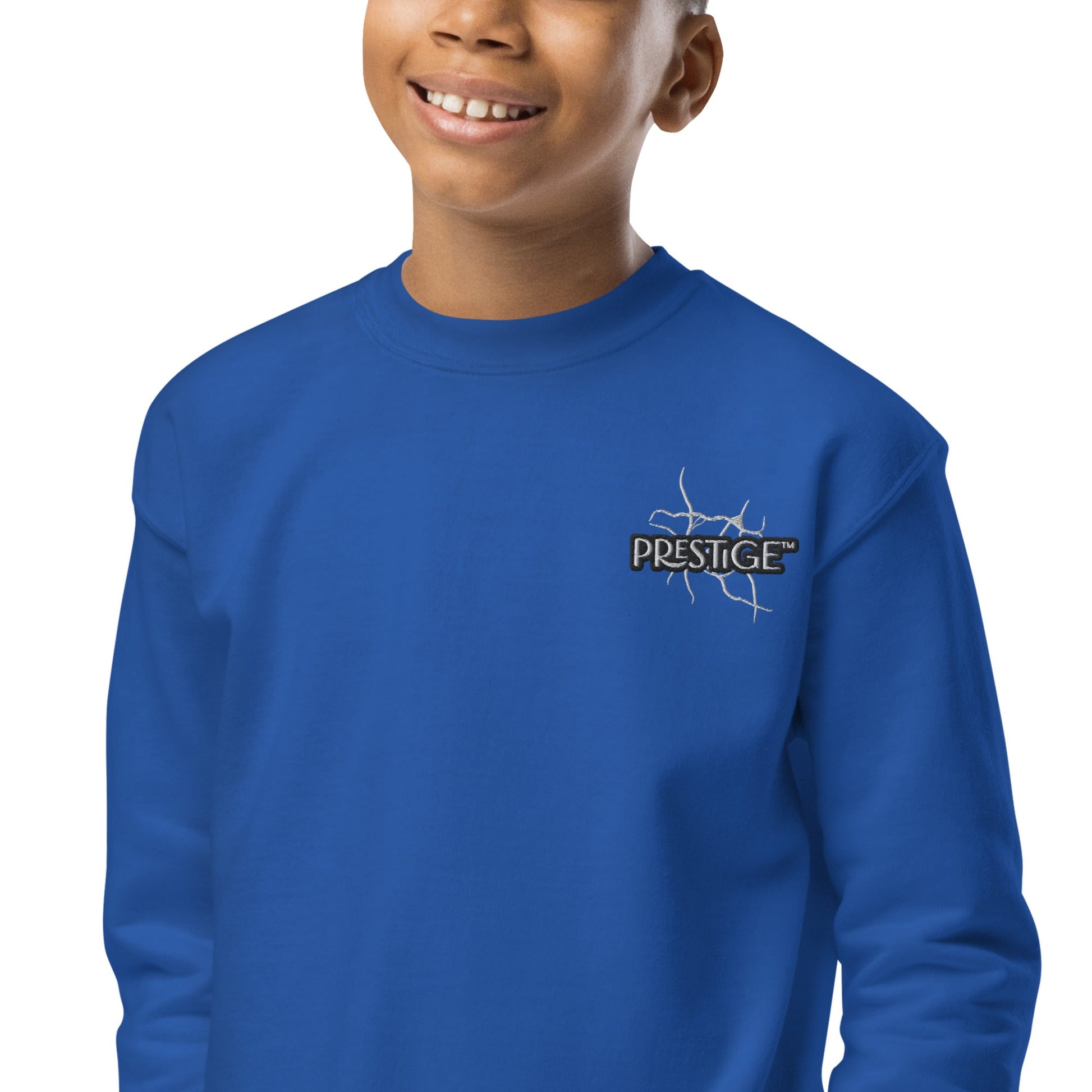 Sweat classique enfant Unisexe en Gildan 18000B Prestige™ Noir et Blanc NEW STYLE - Prestige SXM