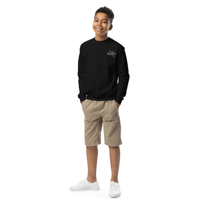 Sweat classique enfant Unisexe en Gildan 18000B Prestige™ Noir et Blanc NEW STYLE - Prestige SXM