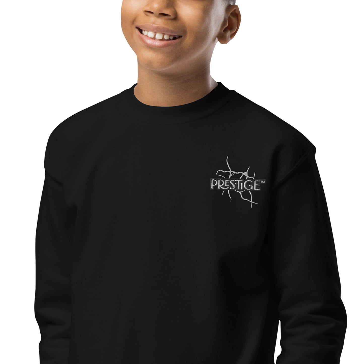 Sweat classique enfant Unisexe en Gildan 18000B Prestige™ Noir et Blanc NEW STYLE - Prestige SXM