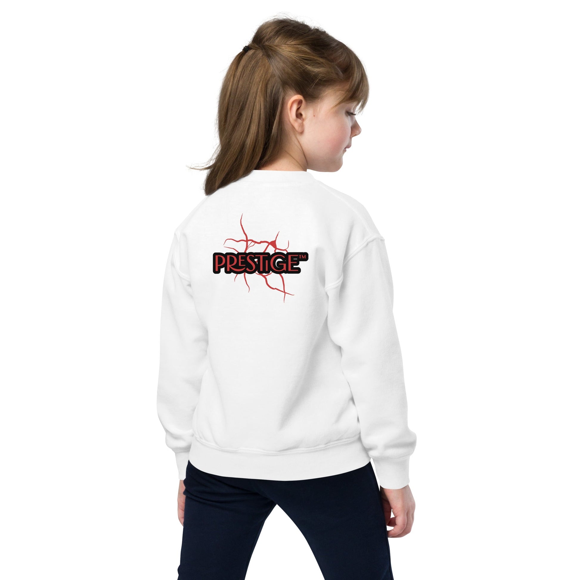 Sweat classique enfant Unisexe en Gildan 18000B Prestige™ Noir et Rouge NEW STYLE - Prestige SXM