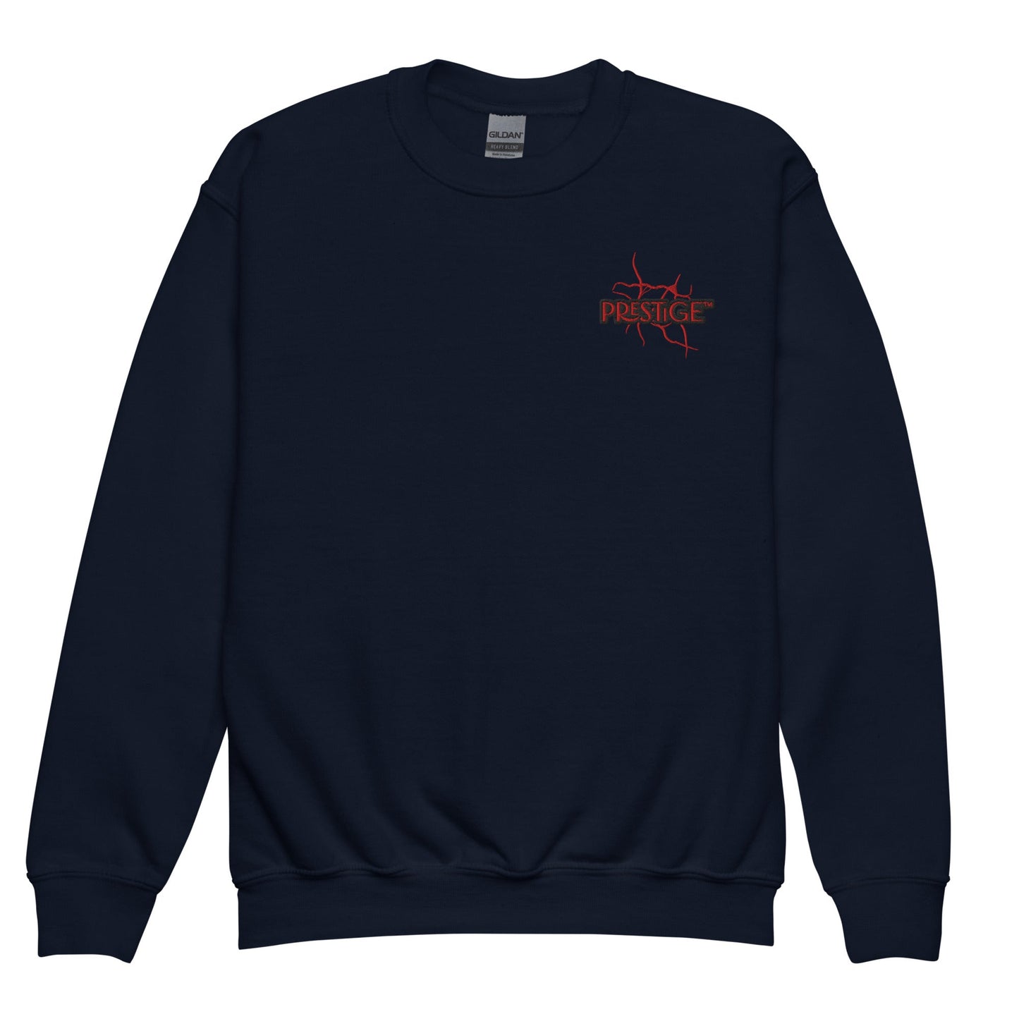 Sweat classique enfant Unisexe en Gildan 18000B Prestige™ Noir et Rouge NEW STYLE - Prestige SXM