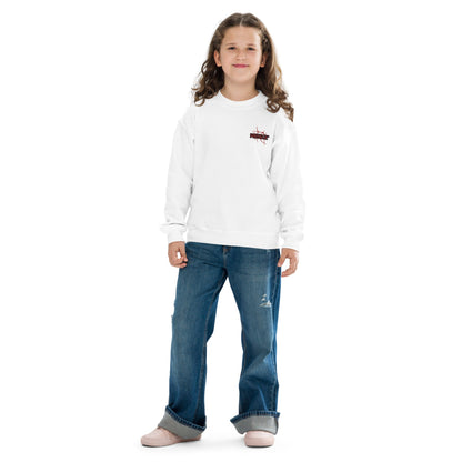 Sweat classique enfant Unisexe en Gildan 18000B Prestige™ Noir et Rouge NEW STYLE - Prestige SXM