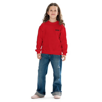 Sweat classique enfant Unisexe en Gildan 18000B Prestige™ Noir et Rouge NEW STYLE - Prestige SXM