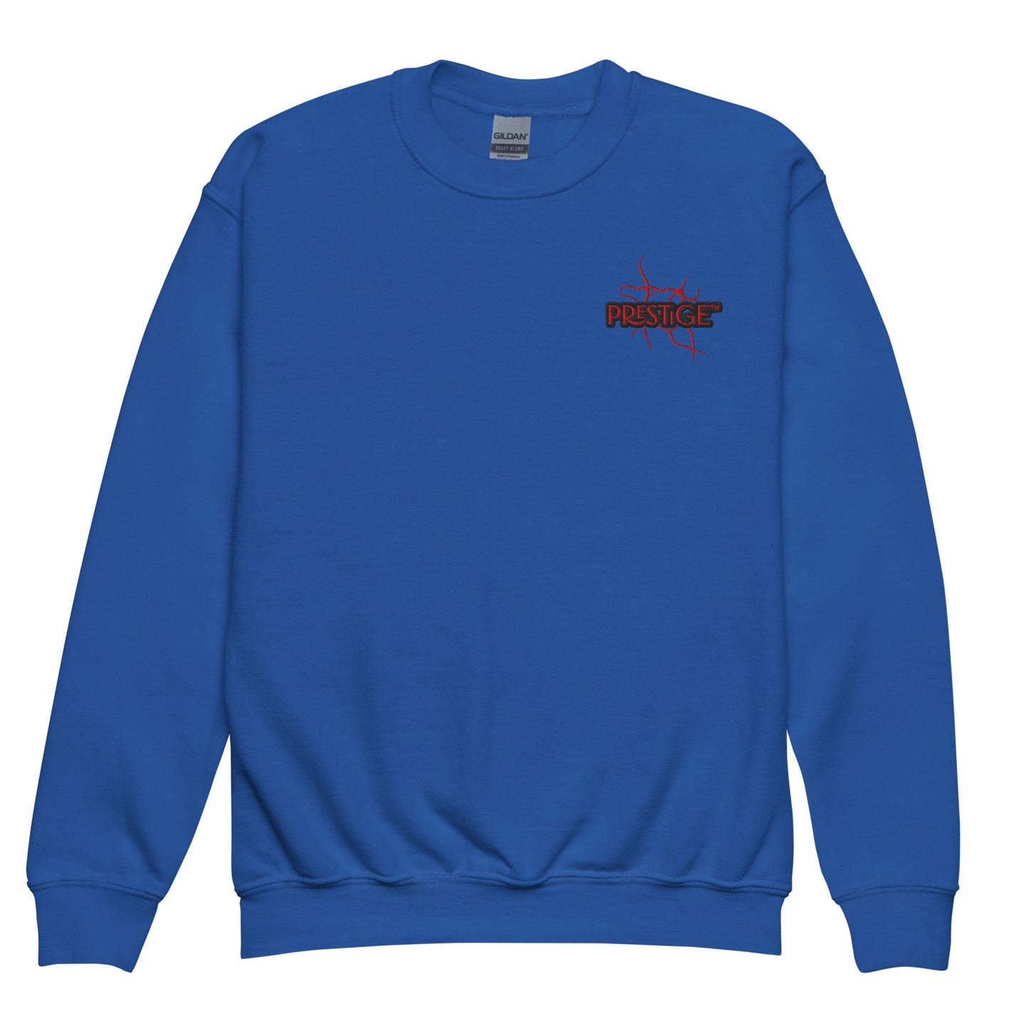 Sweat classique enfant Unisexe en Gildan 18000B Prestige™ Noir et Rouge NEW STYLE - Prestige SXM