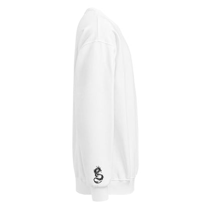 Sweat col rond unisexe Prestige™ Blanc & Noir "DRAGON" - Prestige SXM