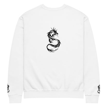 Sweat col rond unisexe Prestige™ Blanc & Noir "DRAGON" - Prestige SXM