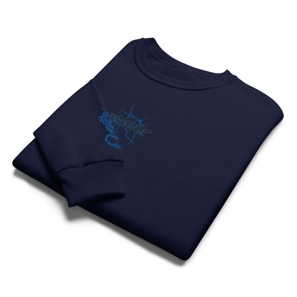 Sweat col rond unisexe Prestige™ Navy & Noir "DRAGON" - Prestige SXM