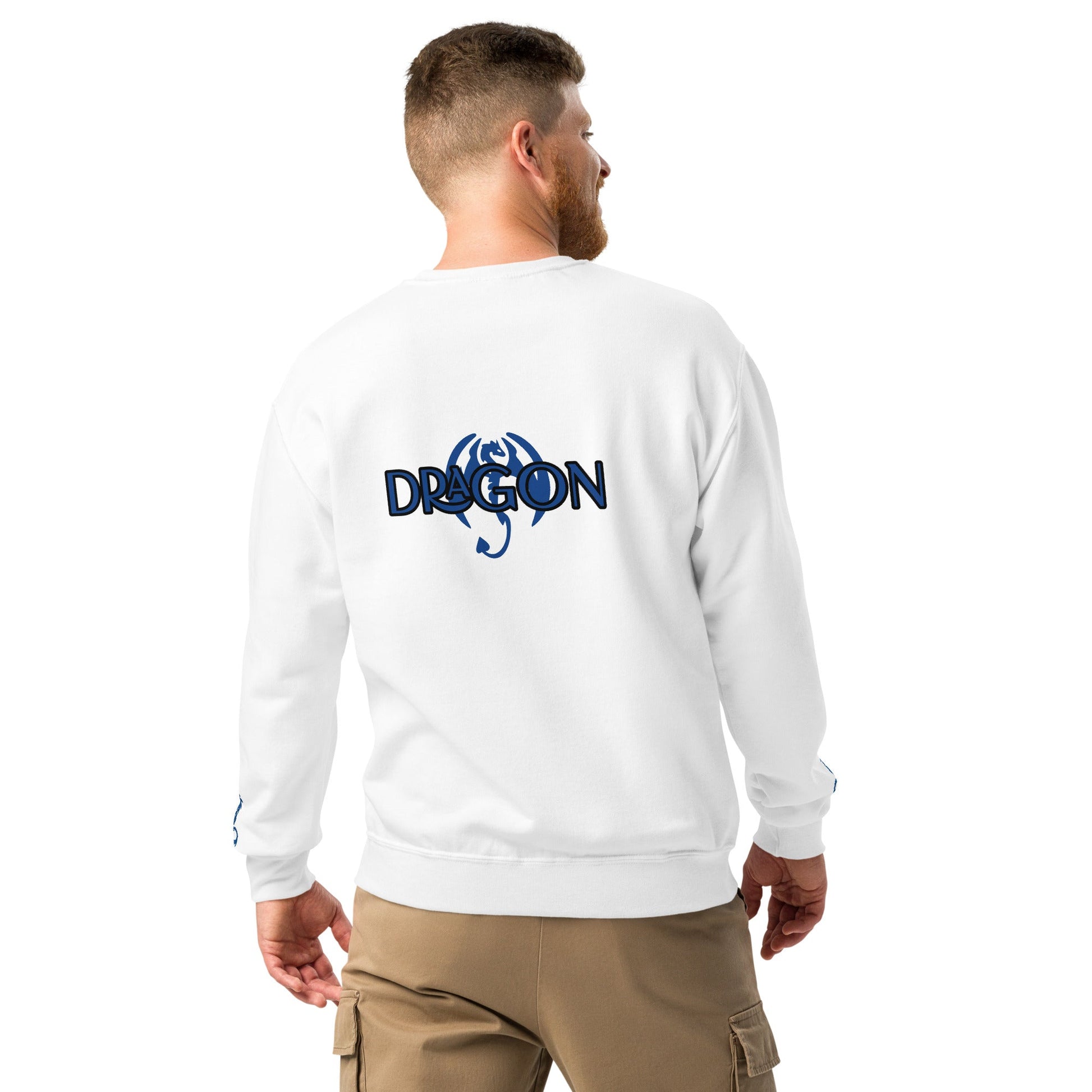 Sweat col rond unisexe Prestige™ Navy & Noir "DRAGON" - Prestige SXM