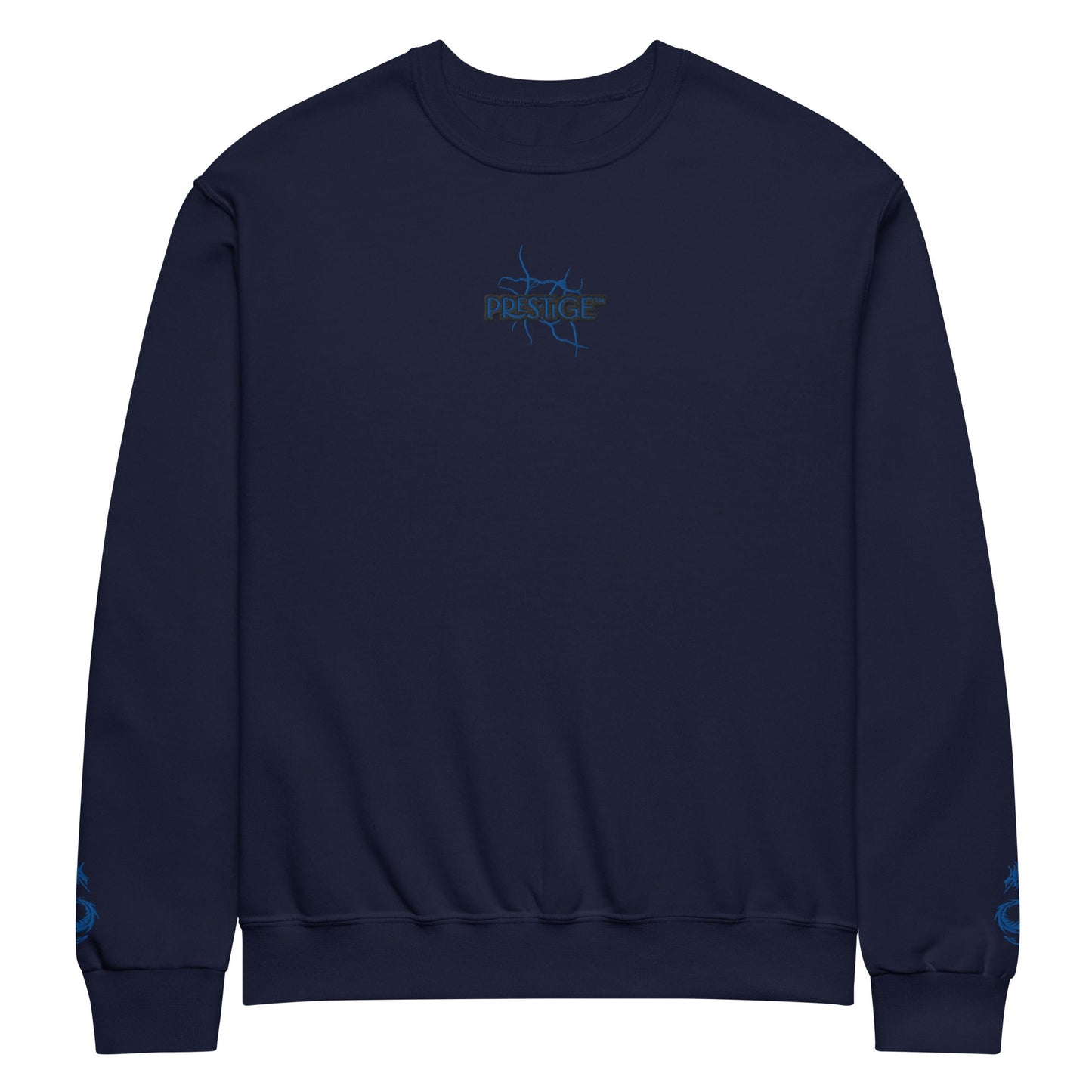 Sweat col rond unisexe Prestige™ Navy & Noir "DRAGON" - Prestige SXM