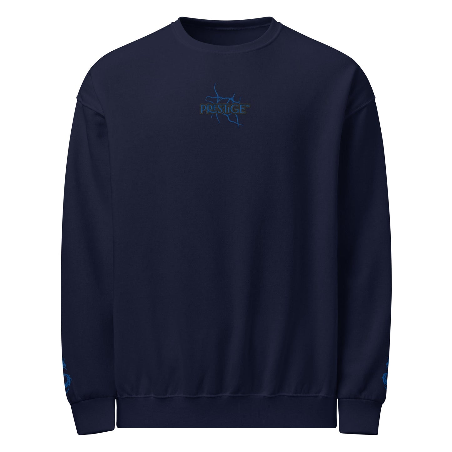 Sweat col rond unisexe Prestige™ Navy & Noir "DRAGON" - Prestige SXM