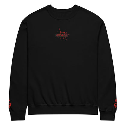 Sweat col rond unisexe Prestige™ Noir & Rouge "DRAGON" - Prestige SXM