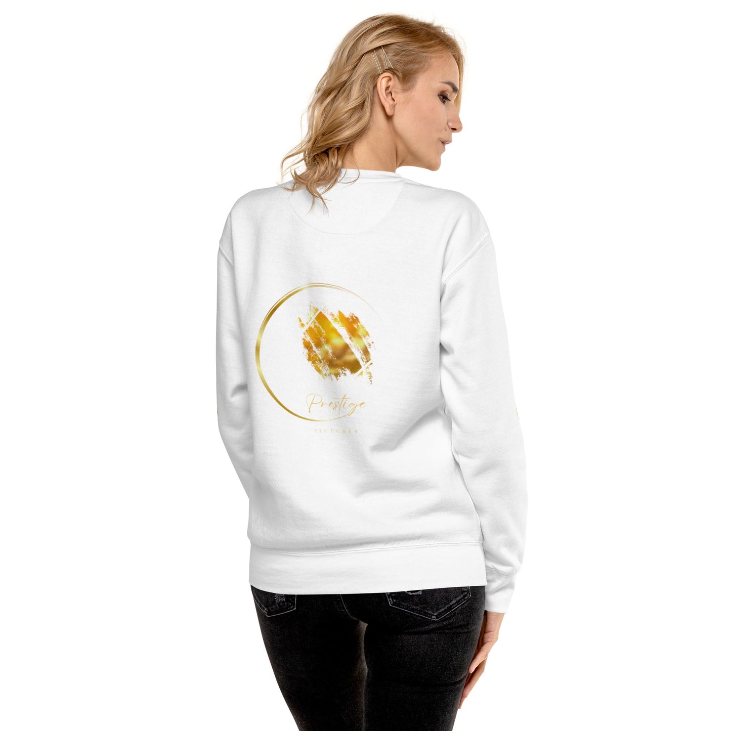 Sweatshirt Prestige™ Premium Unisexe Blanc Or - Prestige SXM