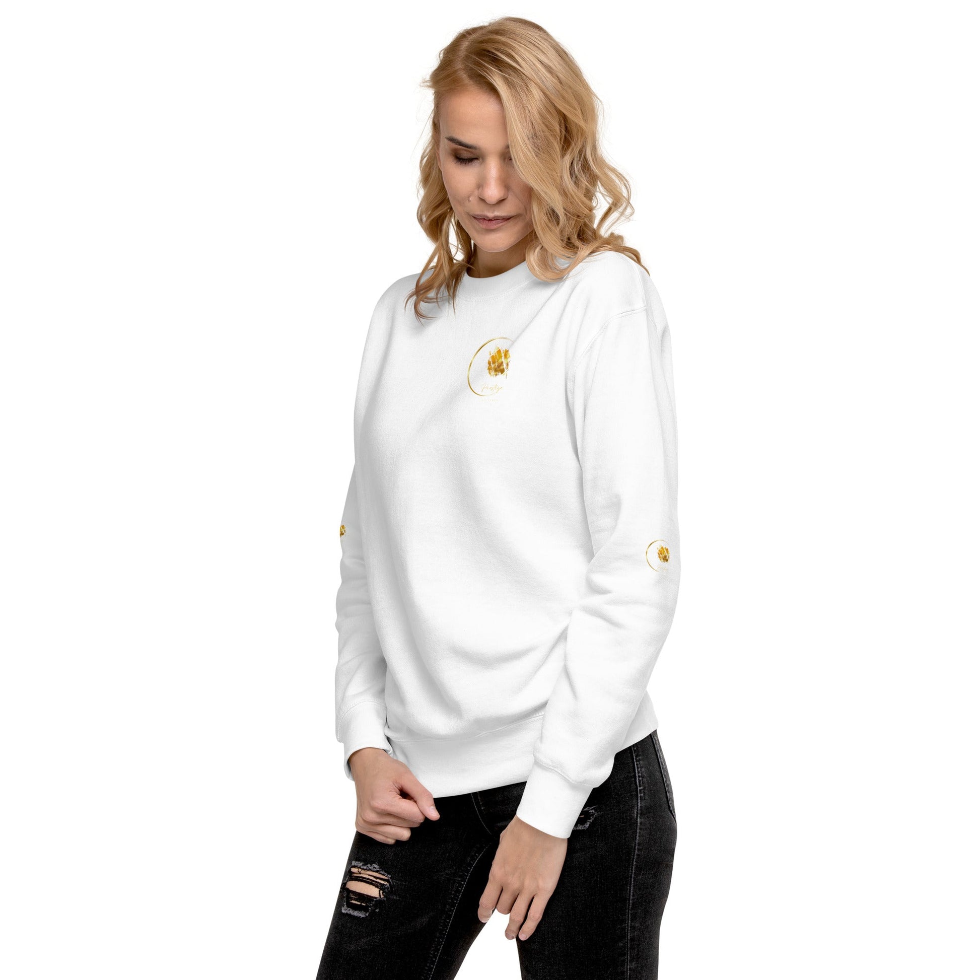 Sweatshirt Prestige™ Premium Unisexe Blanc Or - Prestige SXM