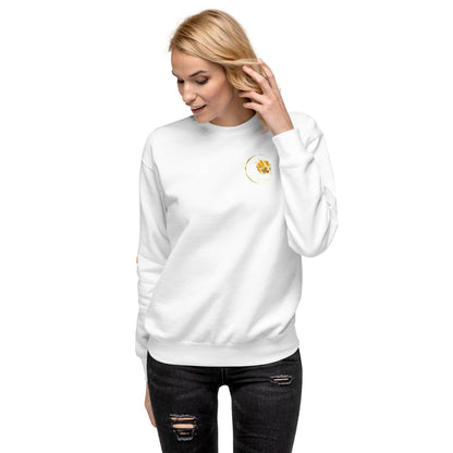 Sweatshirt Prestige™ Premium Unisexe Blanc Or - Prestige SXM