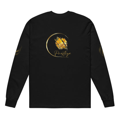 Sweatshirt unisexe Prestige™ à manches longues teinté Noir et Or - Prestige SXM