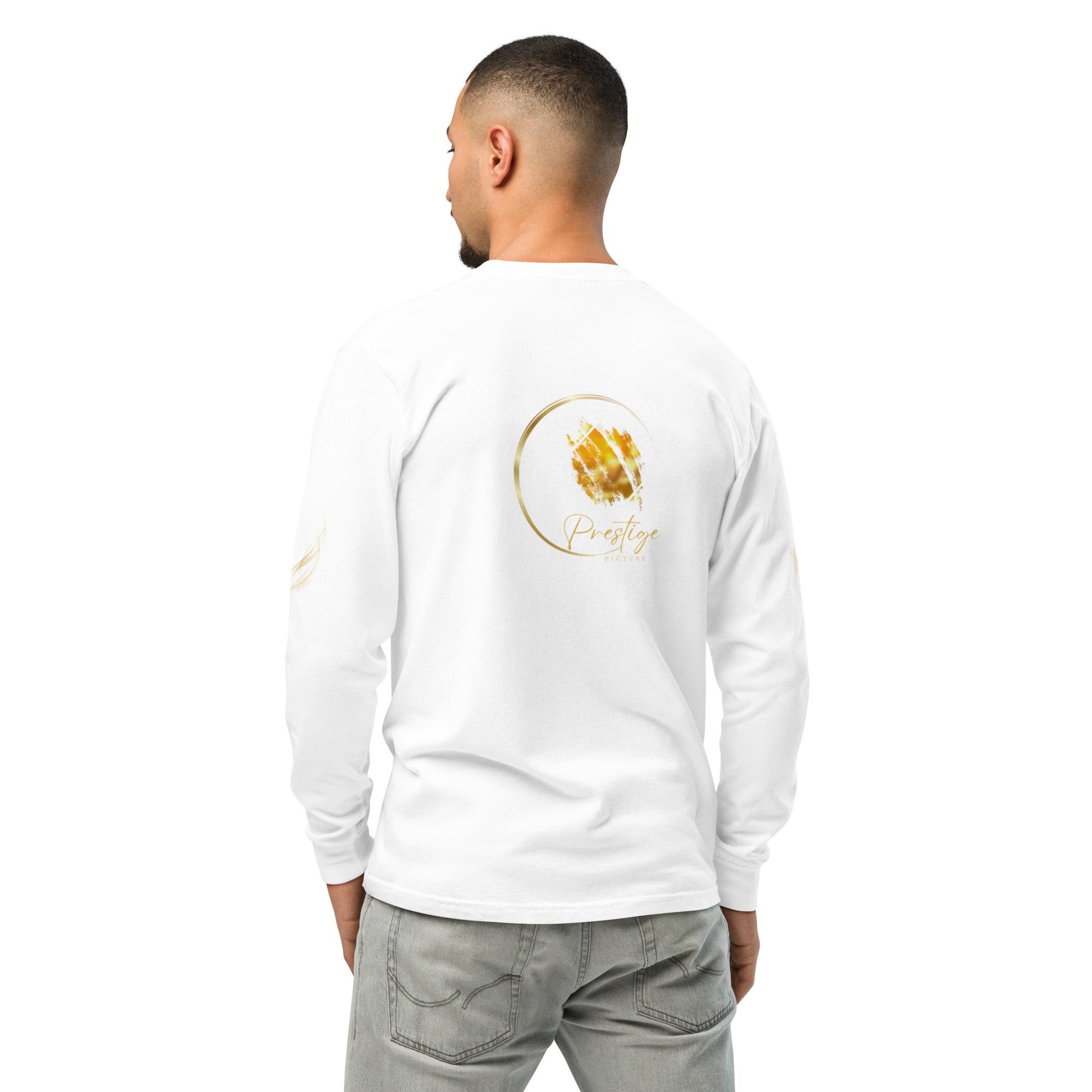 Sweatshirt unisexe Prestige™ à manches longues teinté Noir et Or - Prestige SXM