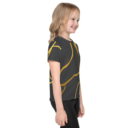 T-shirt col ras du cou enfant unisexe Prestige™ Eclipse et Or Filament - Prestige SXM