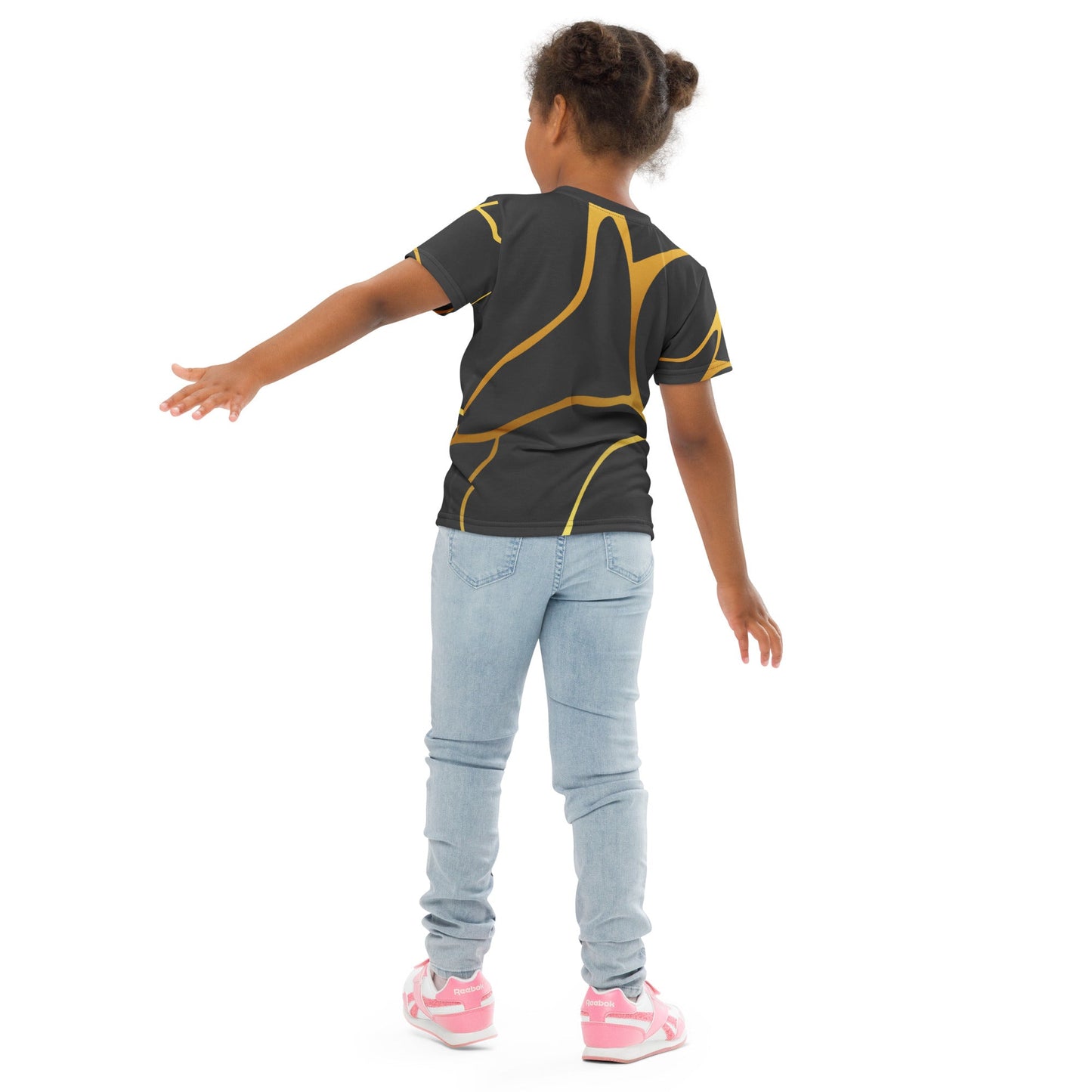 T-shirt col ras du cou enfant unisexe Prestige™ Eclipse et Or Filament - Prestige SXM