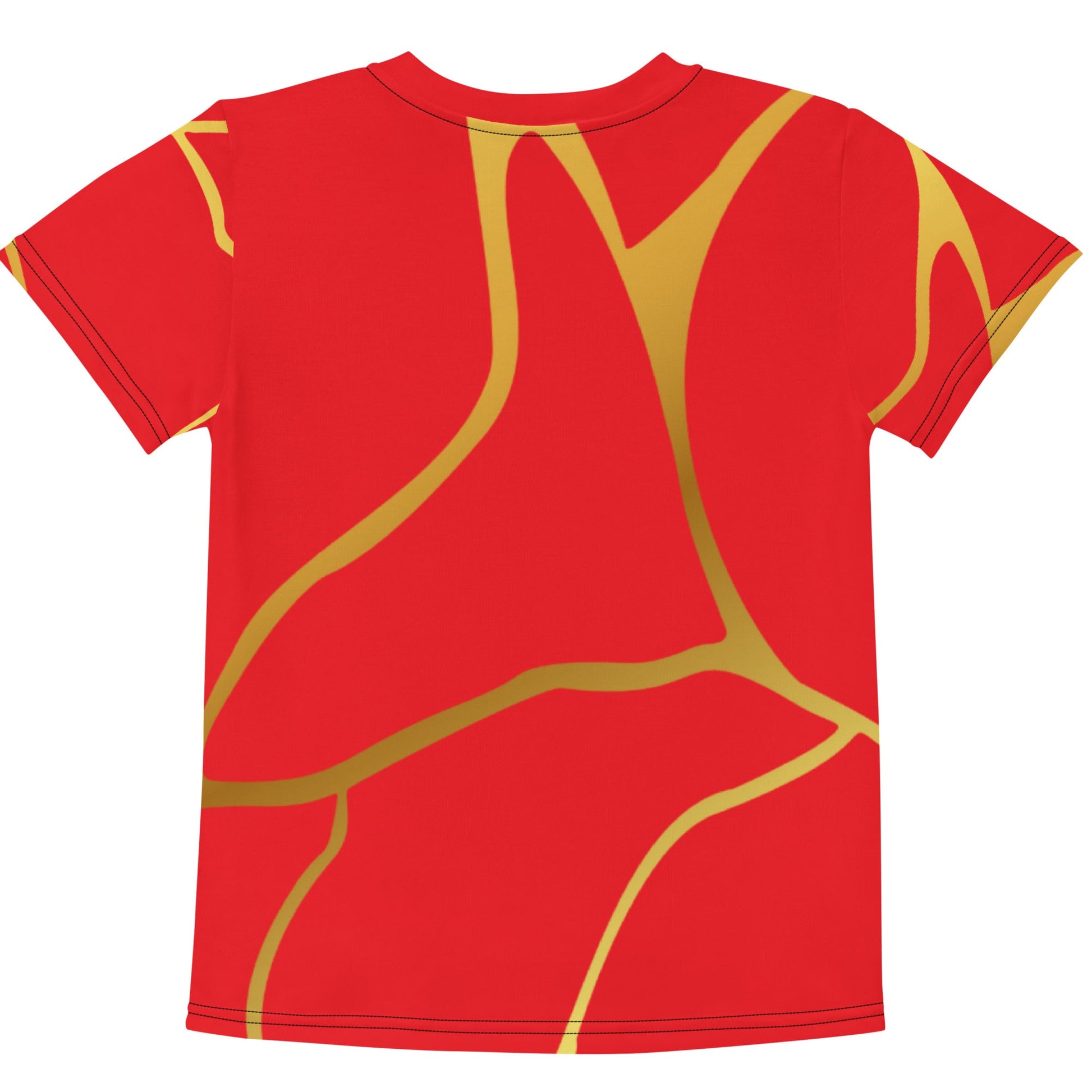 T-shirt col ras du cou enfant unisexe Prestige™ Rouge écarlate et Or Filament - Prestige SXM