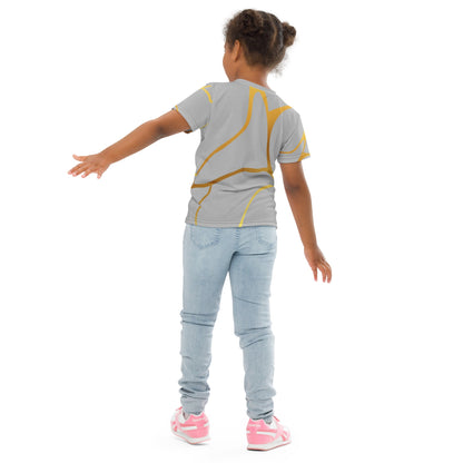 T-shirt col ras du cou enfant unisexe Prestige™ Silver et Or Filament - Prestige SXM