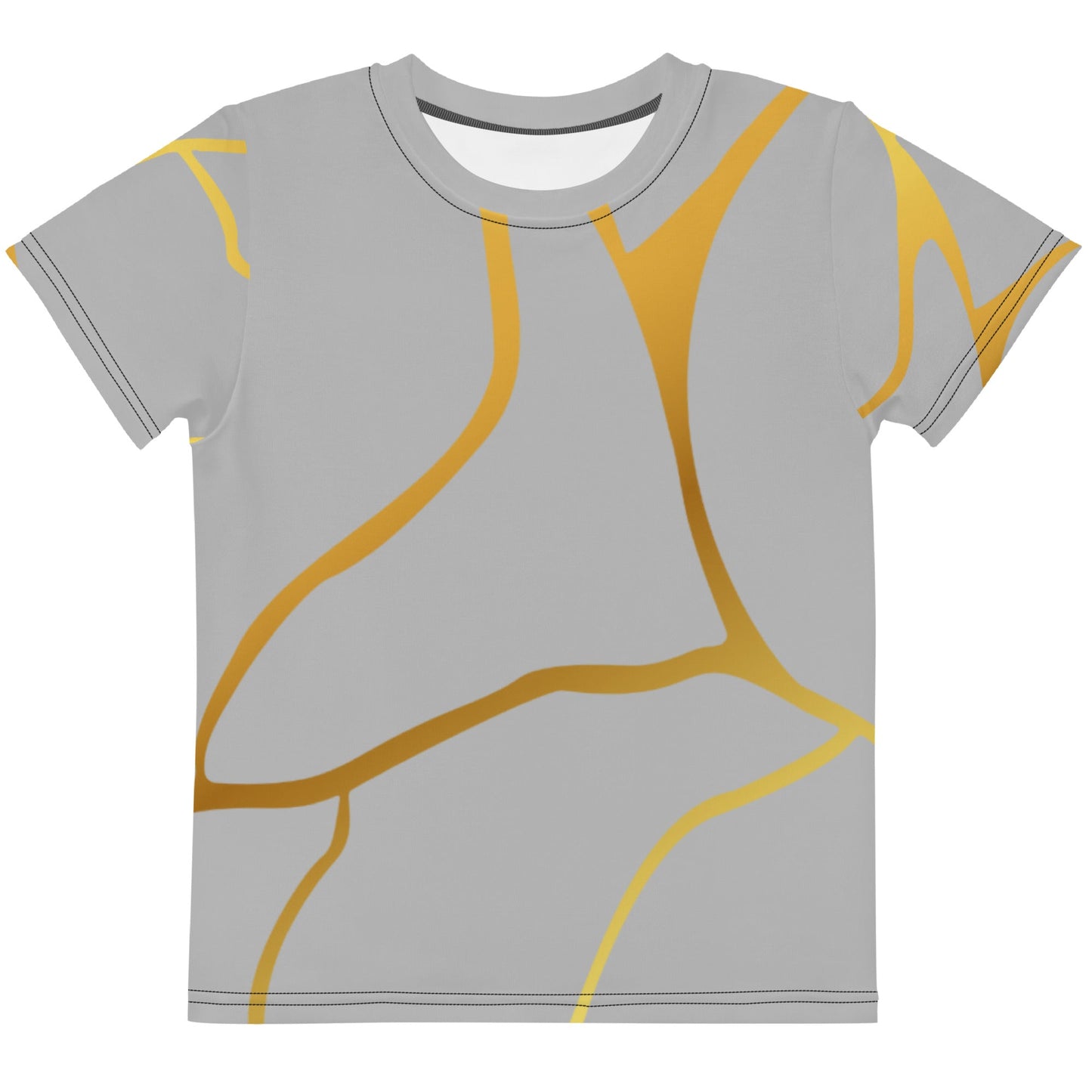 T-shirt col ras du cou enfant unisexe Prestige™ Silver et Or Filament - Prestige SXM