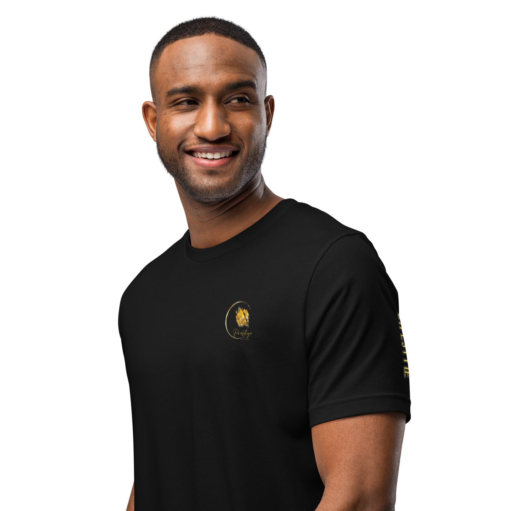 T-shirt Logo Style Poussière d'or Prestige™ unisexe - Prestige SXM