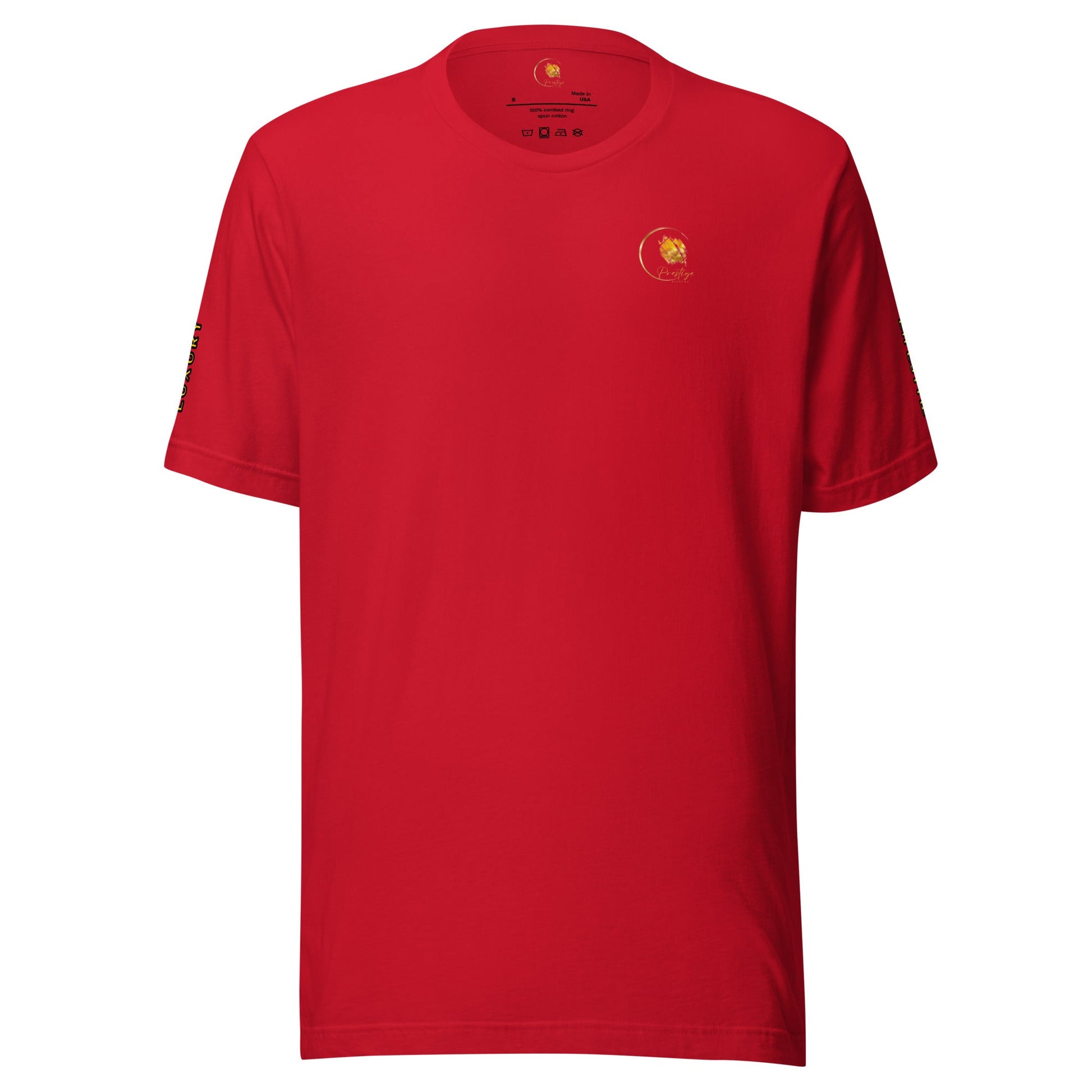 T-shirt Logo Style Poussière d'or Prestige™ unisexe - Prestige SXM