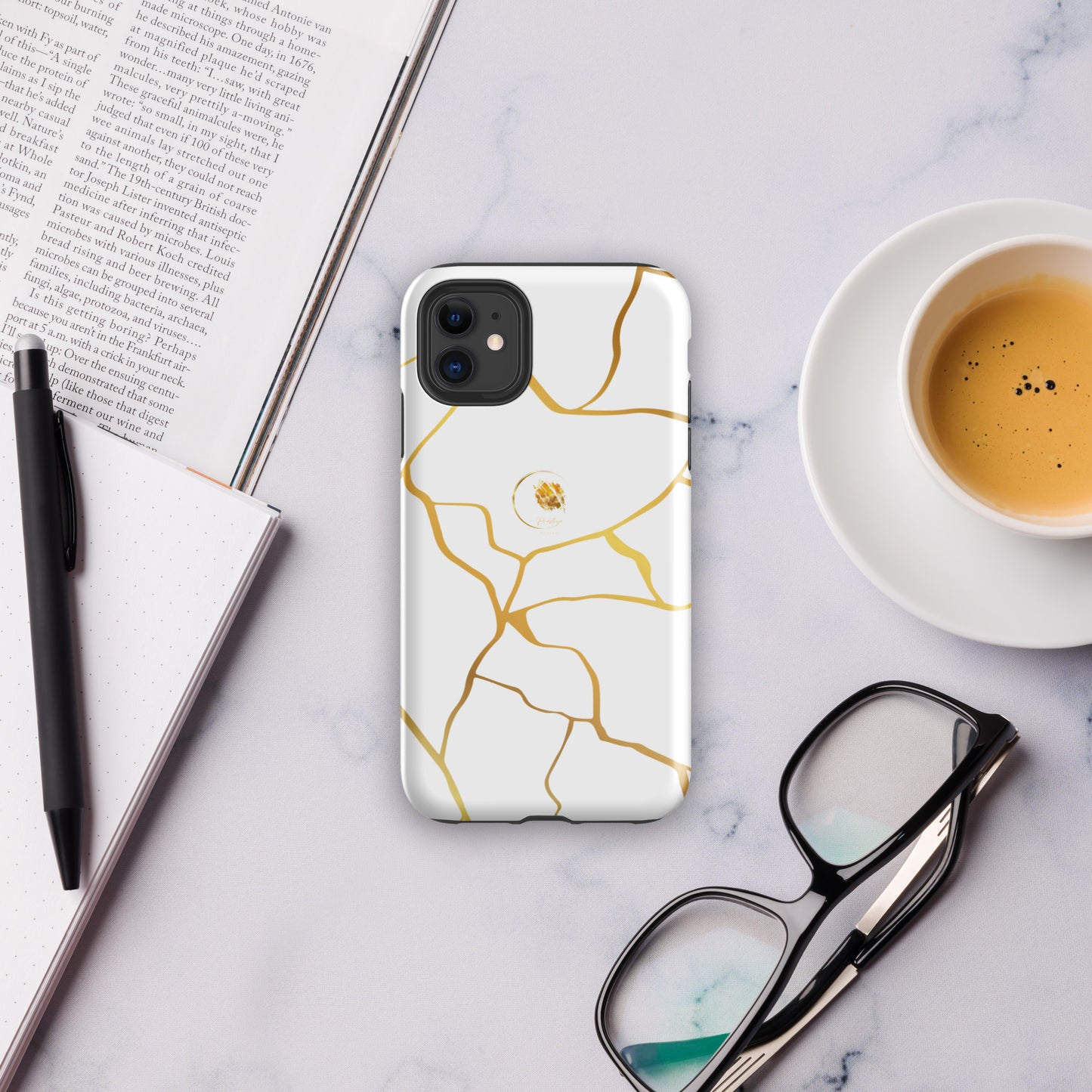 Filament Prestige™ White and Gold Hard Case for iPhone®