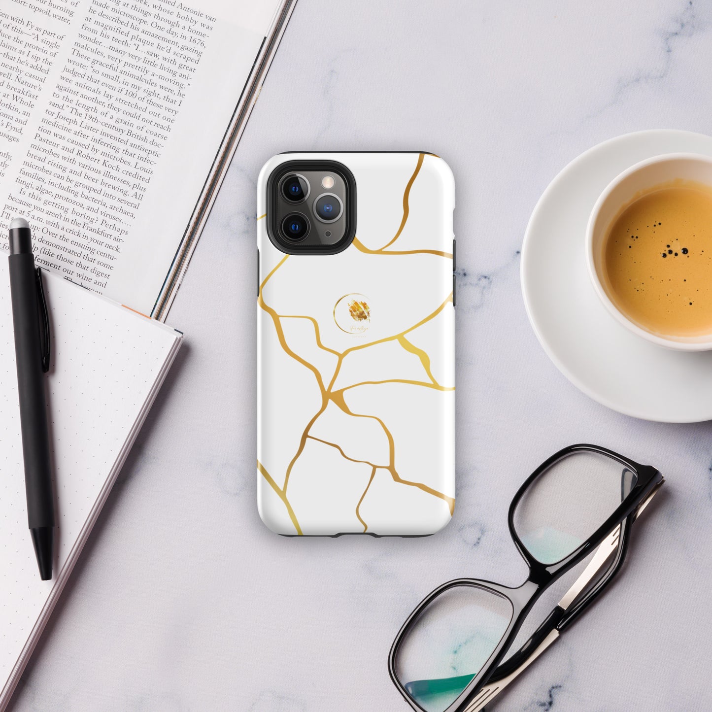 Filament Prestige™ White and Gold Hard Case for iPhone®