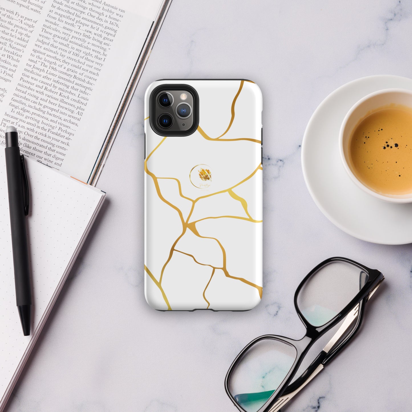 Filament Prestige™ White and Gold Hard Case for iPhone®