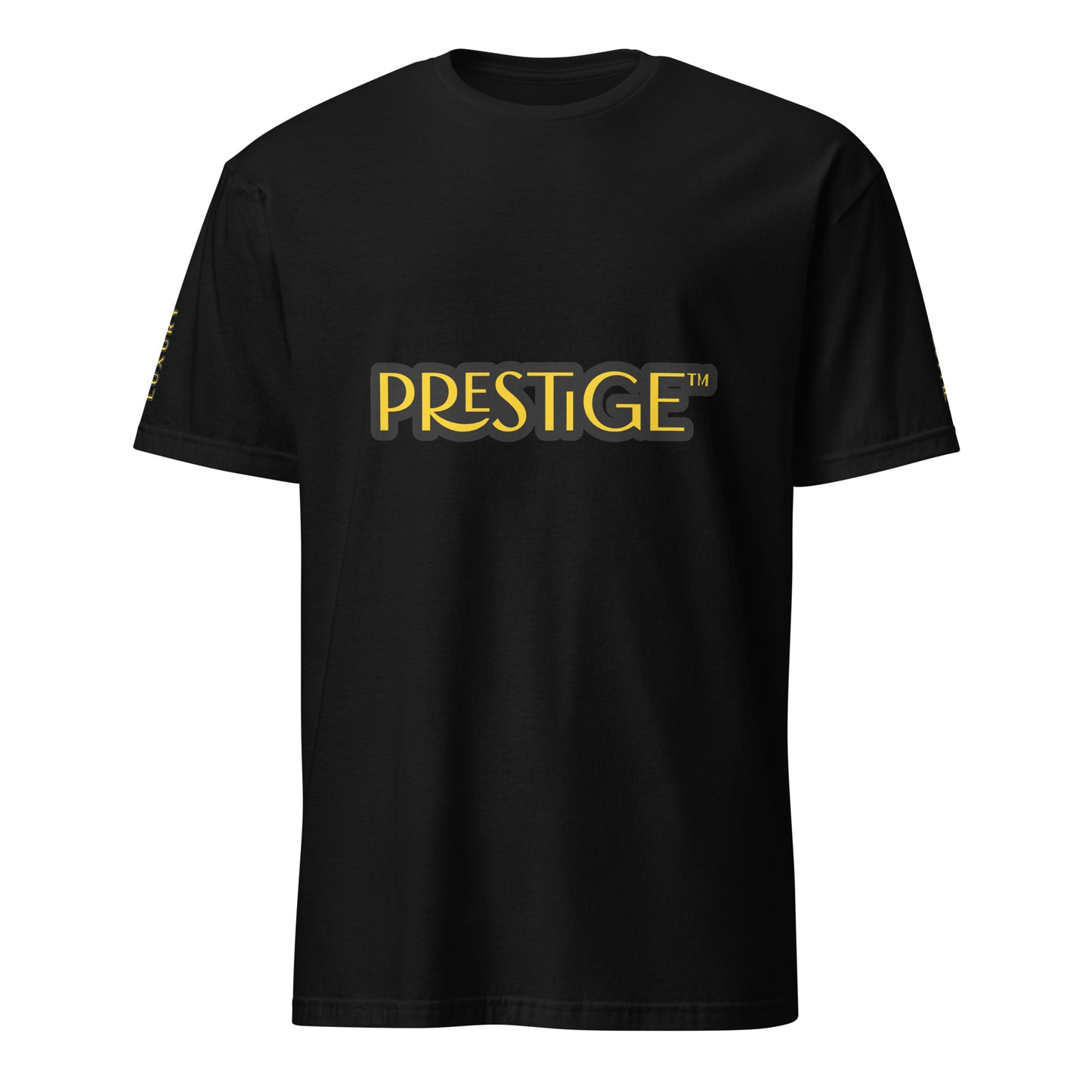 Prestige™ Unisex Kurzarm-Text-Logo-T-Shirt