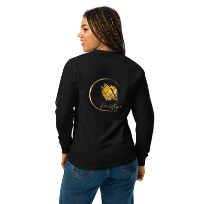 Prestige™ Unisex-Langarm-Sweatshirt in den Farben Schwarz und Gold