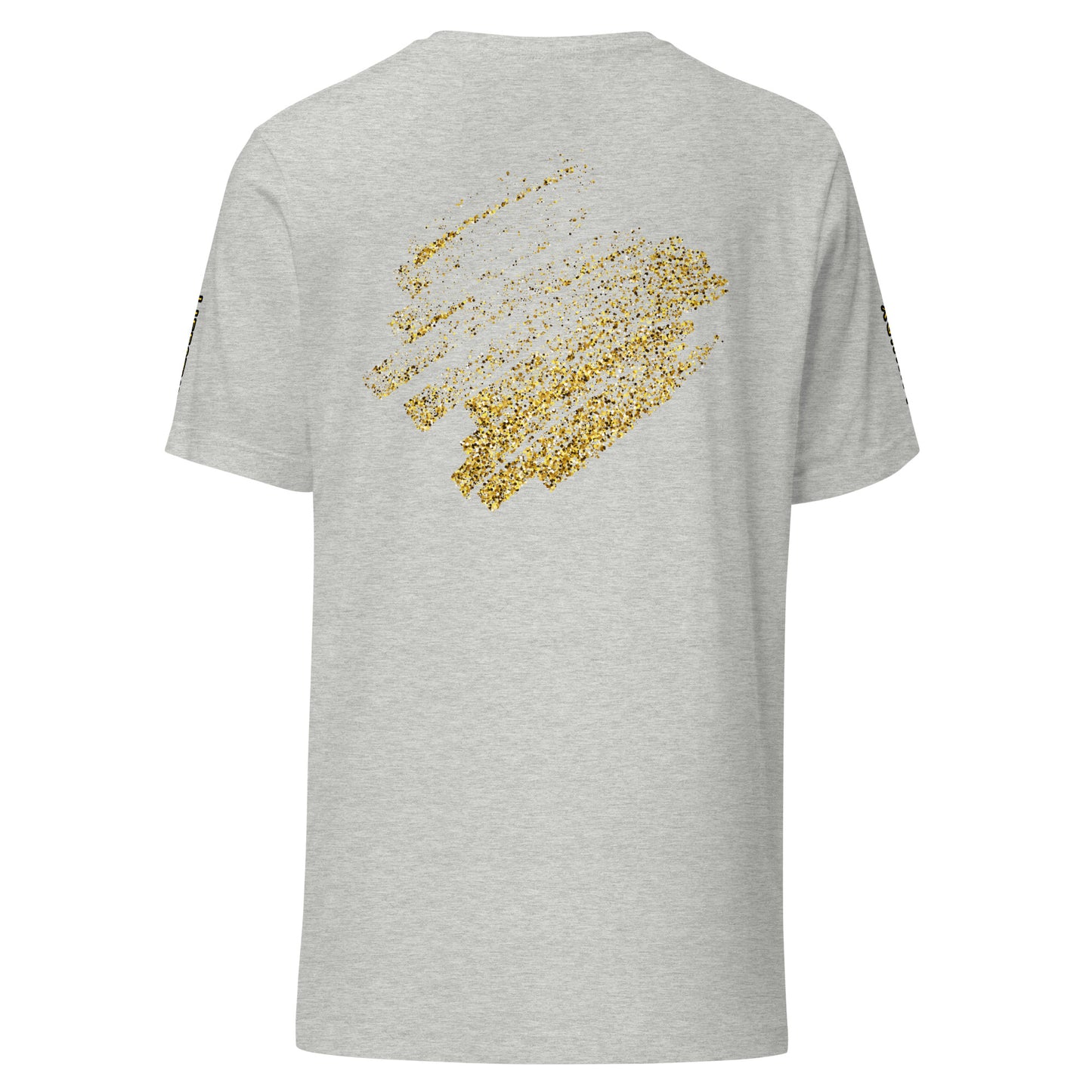 Unisex-T-Shirt im Prestige™ Gold Dust-Logo-Stil